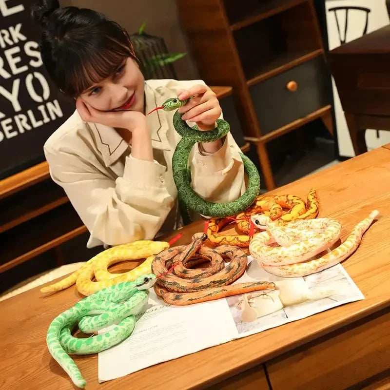 Artificial Python Plush Toy – Long Snake Soft Plush Home Decor