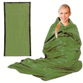 Portable Waterproof Emergency Survival Sleeping Bag Outdoor Edc Camping Gear Thermal Sack First Aid Rescue Kit Mylar Blanket
