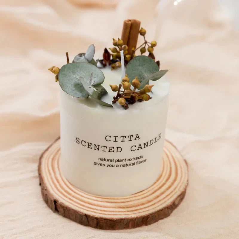 10cm Soy Wax Scented Pillar Candle – Aromatherapy Candle for Stress Relief, Home Décor, and Romantic Gifts
