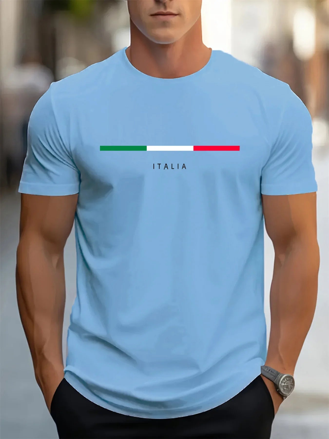 Men's summer 100 cotton casual loose plus size round neck short sleeved T-shirt