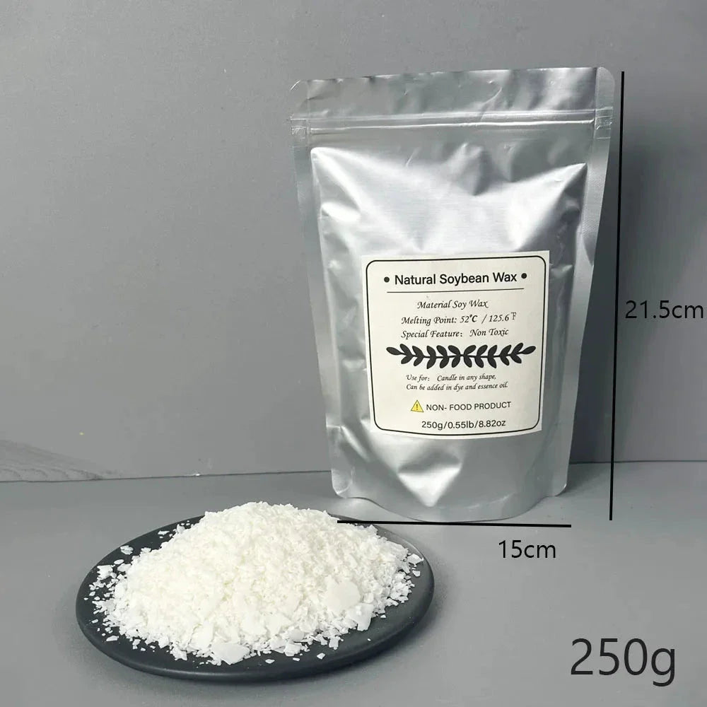 Pure Soy & Paraffin Wax for Candle Making – 250g/500g/1kg Natural Wax Material for DIY Handmade Aromatherapy & Craft Candles