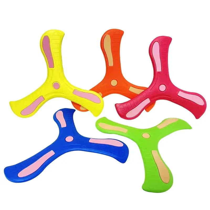 Soft Three-Leaf Boomerang Toy for Kids & Adults – Safe Outdoor Flying Game