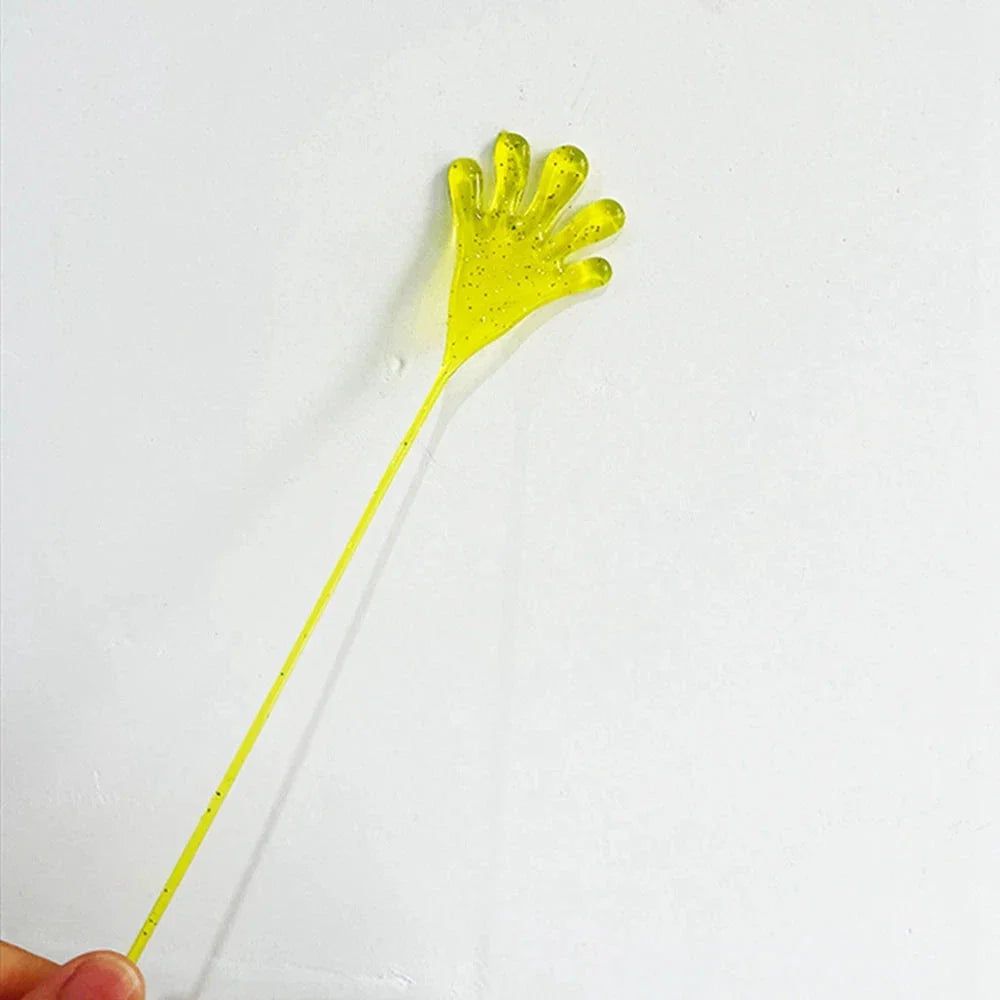 12PCS Glitter Sticky Hands Toys – Stretchy Sensory Party Favors