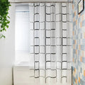Patterned Waterproof Shower Curtain – PEVA Bathroom Partition & Decor
