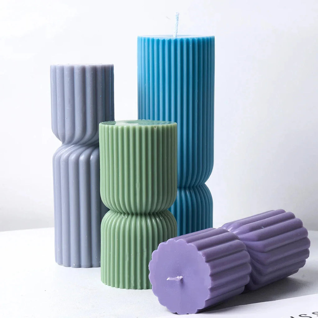 Nordic Cylindrical Silicone Candle Mold – Minimalist DIY Candle, Soap & Resin Mold for Home Décor and Gift Crafting