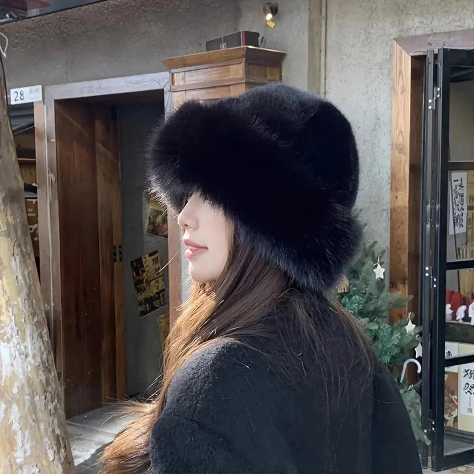 Furry Hats For Women, Autumn Winter Korean Style Warm Hats, Solid Color Flattering Mongolian Hats, Thickened Winter Outfits
