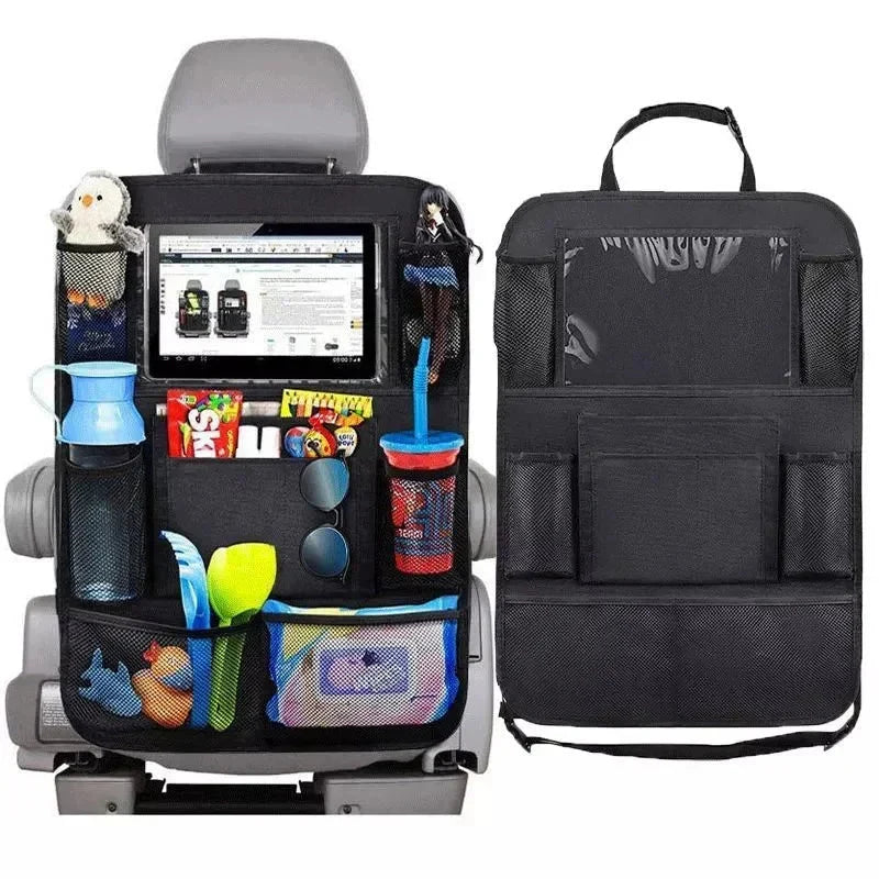 Car Seat Organizer with Tablet Holder – Backseat Storage Bag