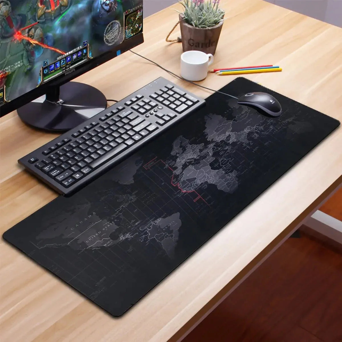 XXL Gaming Mouse Pad - Non-Slip Desk Mat for PC & Keyboard
