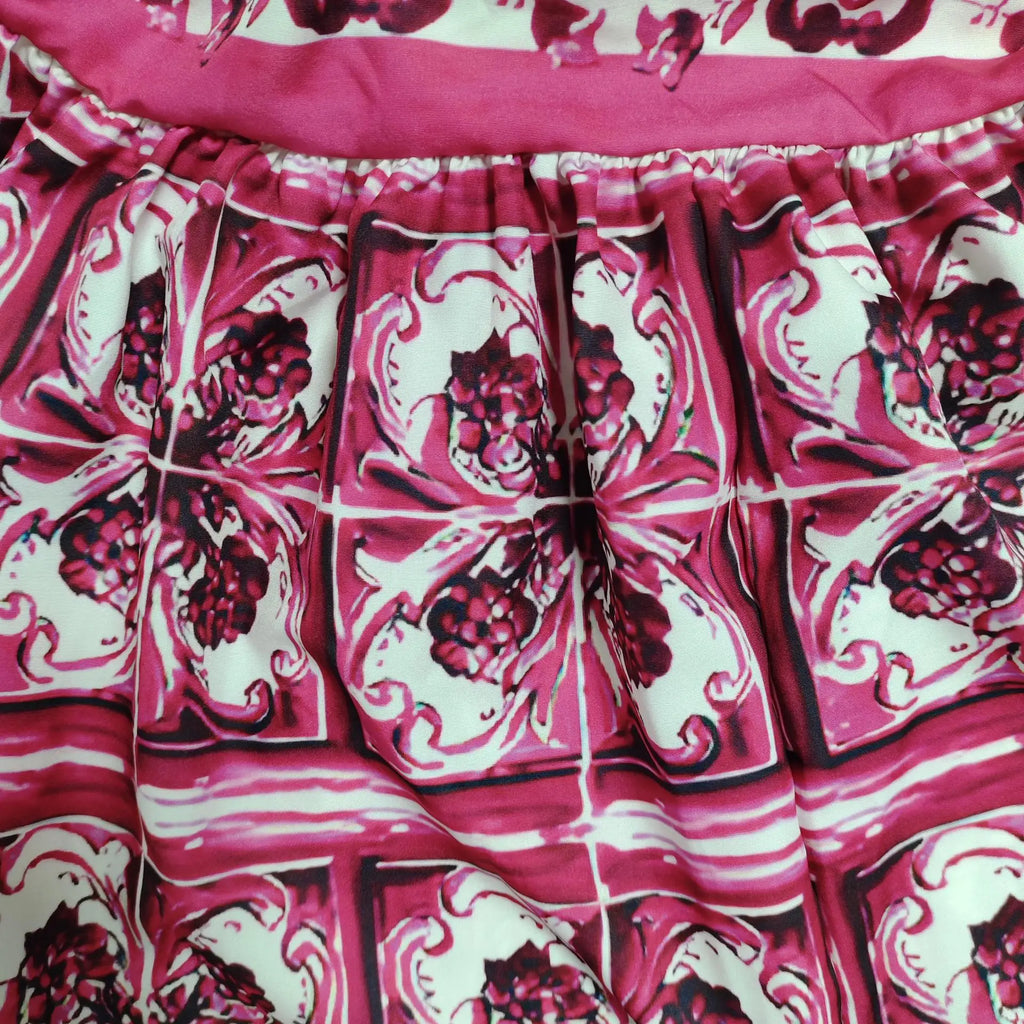 Elegant Summer Bohemian Sling Print Sleeveless A-line Long Dress