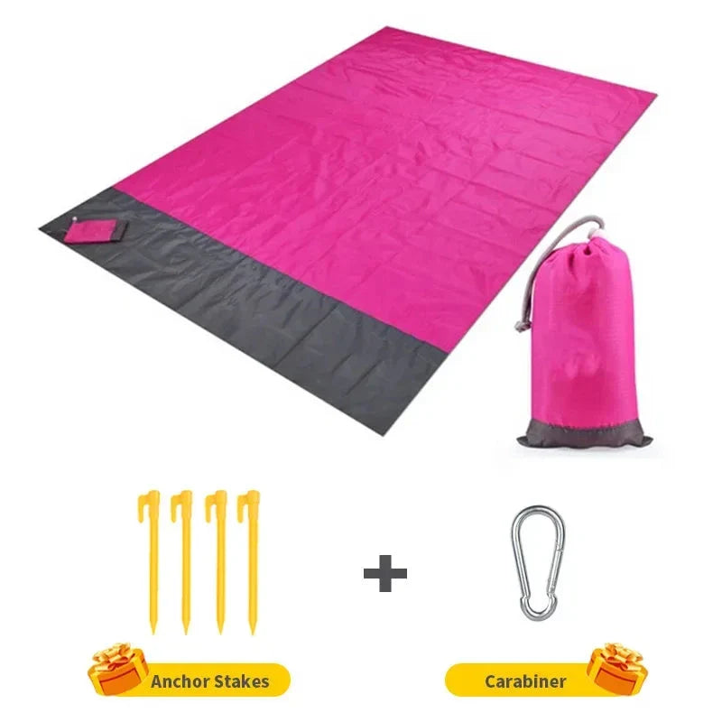Waterproof Pocket Beach Mat – Lightweight Folding Outdoor Blanket for Camping & Picnics