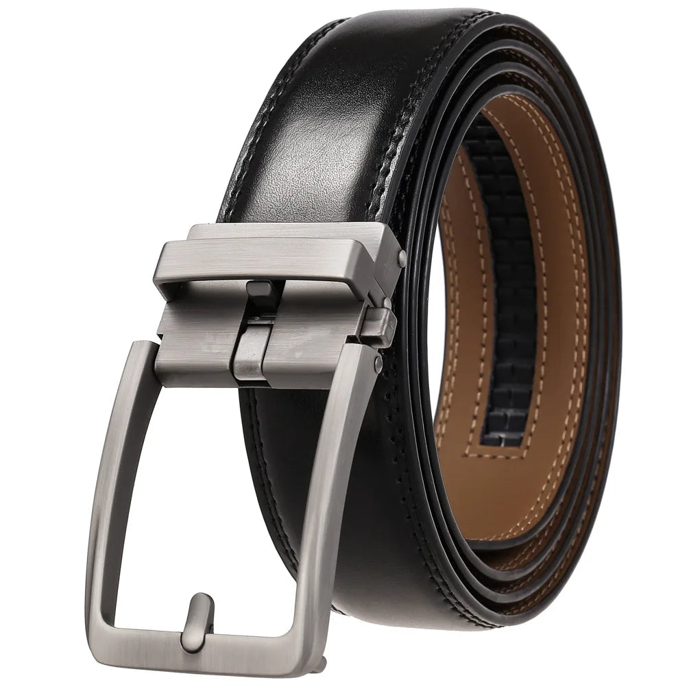 Men Luxury Buckle Genuine Leather Belt