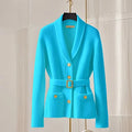 Women V-Neck Cardigan Slim Knitted Sweaters Jacket