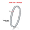 18K Gold Luxury Fine Jewelry Bangle For Women 925 Sterling Silver Plated