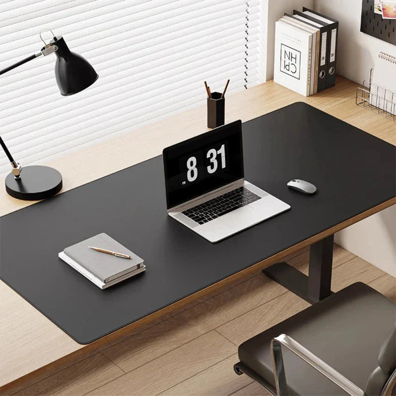 Large PU Leather Office Desk Mat – Waterproof Dual-Tone Mouse Pad & Keyboard Desk Protector for Home or Office
