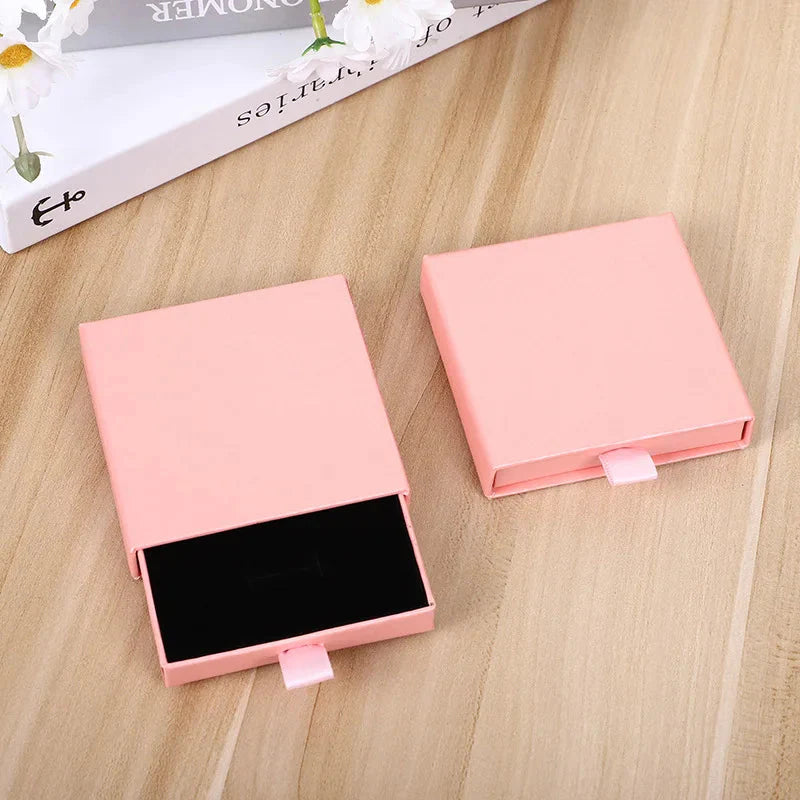 10pcs Kraft Paper Jewelry Boxes for Necklace Bracelet Earrings Gifts