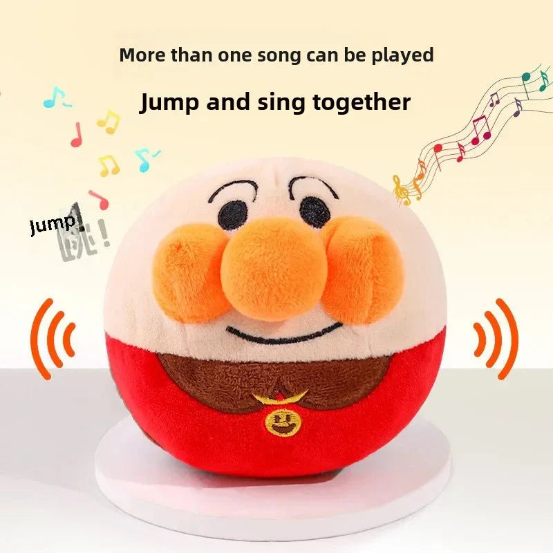 Interactive Electric Plush Jumping Ball - USB Rechargeable Dog Training Toy with Music