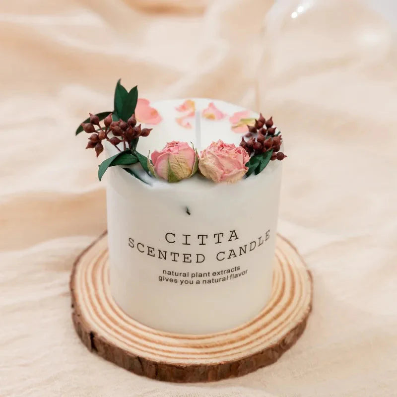 10cm Soy Wax Scented Pillar Candle – Aromatherapy Candle for Stress Relief, Home Décor, and Romantic Gifts