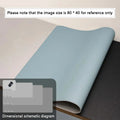 Large PU Leather Office Desk Mat – Waterproof Dual-Tone Mouse Pad & Keyboard Desk Protector for Home or Office