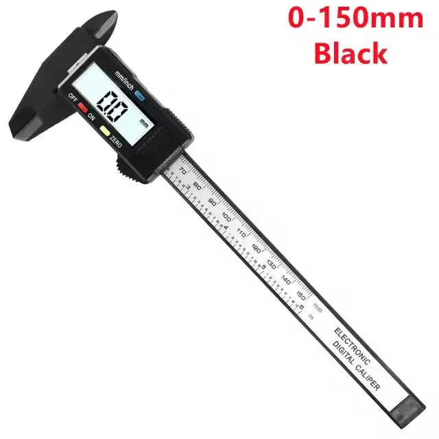 150mm Digital Caliper – Carbon Fiber Vernier Gauge with LCD Display