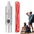 Titanium Whistle Urgent Survival Whistle Safety Tool Survival Gear Ultralight Loud Whistle Hiking Whistle With Lanyard Safety