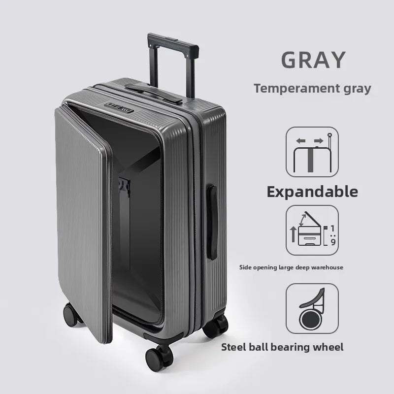 Expandable Luggage ABS+PC Boarding Case 20"22"24"26"28 Inch Large Capacity Luggage Women's Carry-on Travel Suitcase