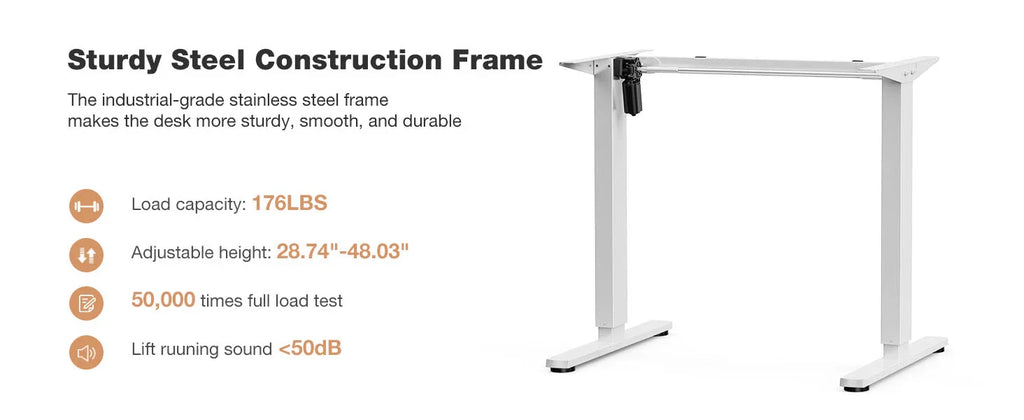 Electric Standing Desk Height Adjustable 40x24 Inch
