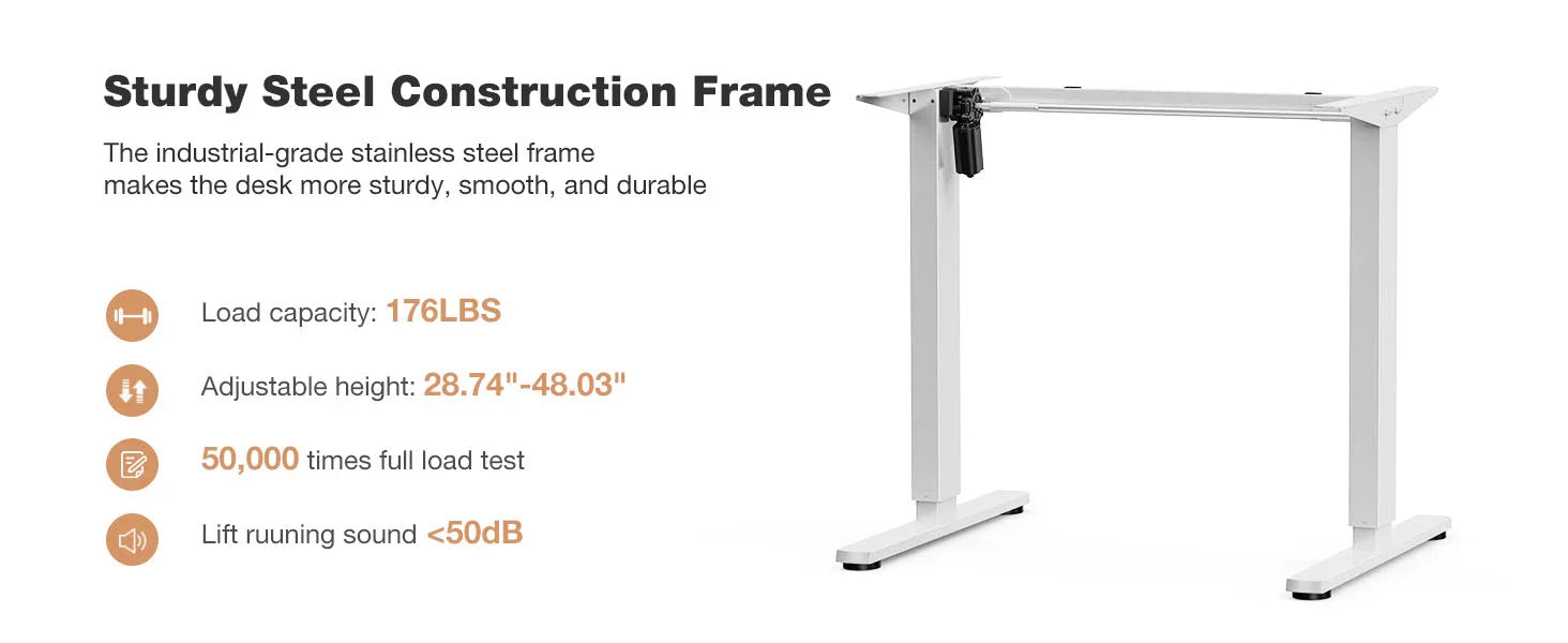 Electric Standing Desk Height Adjustable 40x24 Inch