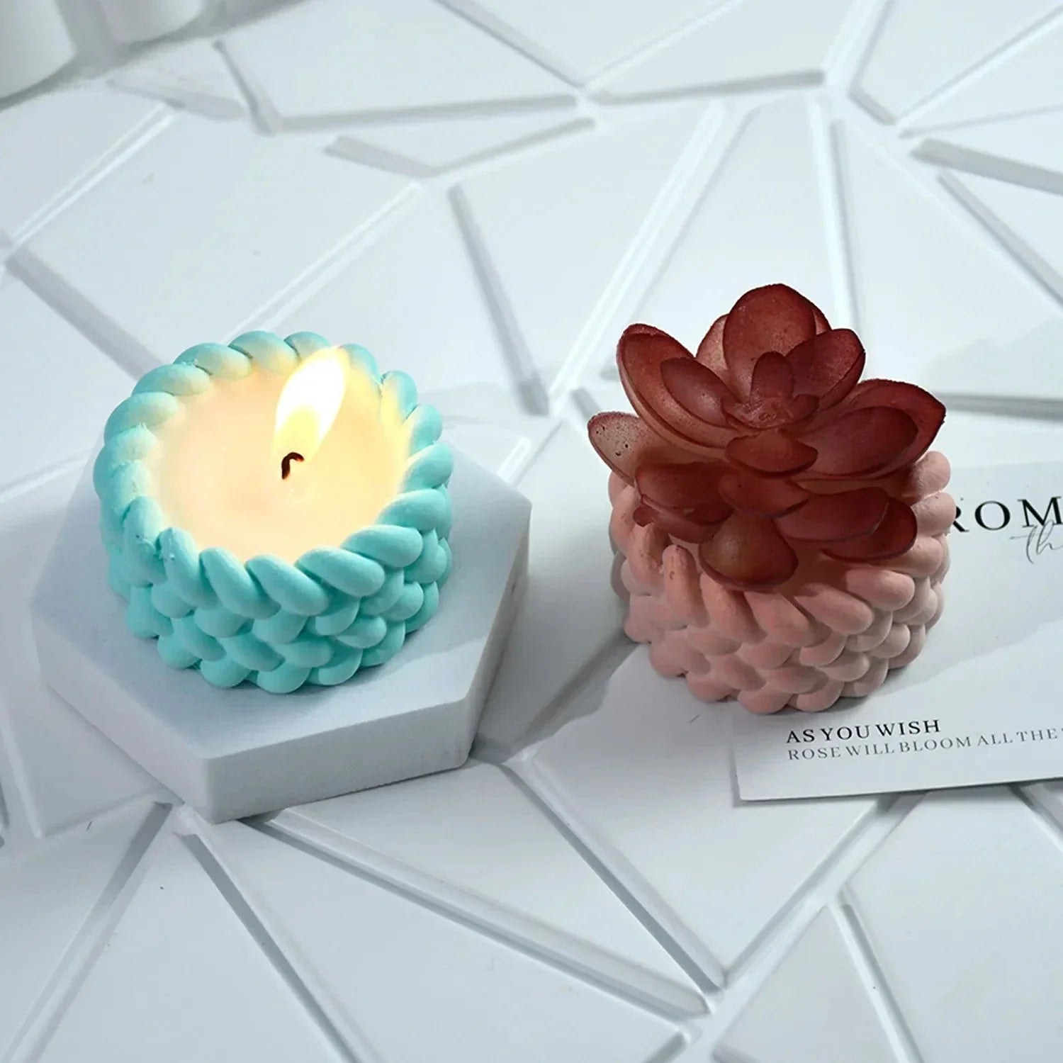 Hemp Rope Candle Cup Silicone Mold – DIY Succulent Pot, Cement, Resin & Gypsum Craft Mold for Home Décor & Storage Boxes