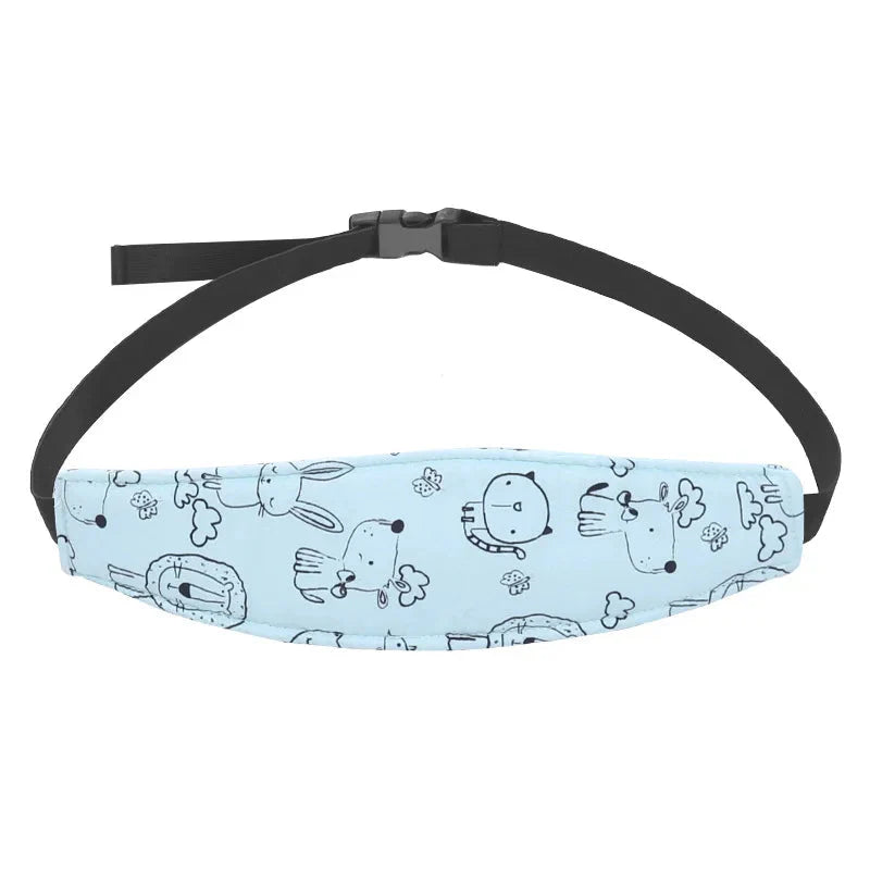 Infant Carseat Head Support Pillow with Adjustable Straps for Babies