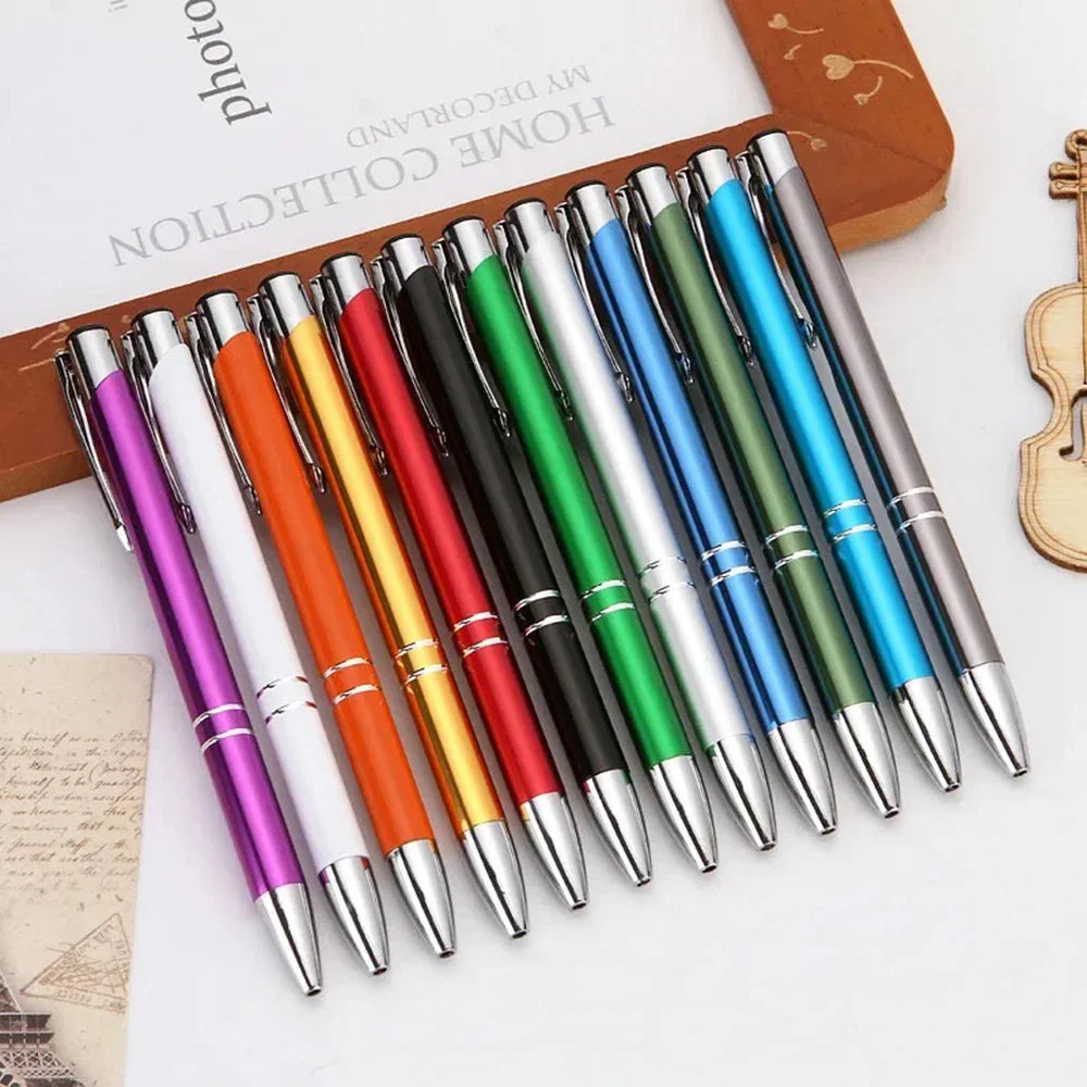 100 50 20 Pcs Custom Ballpoint Pen Metal Pen Support Custom Logo Advertising Personalized Pen Advertising Gift