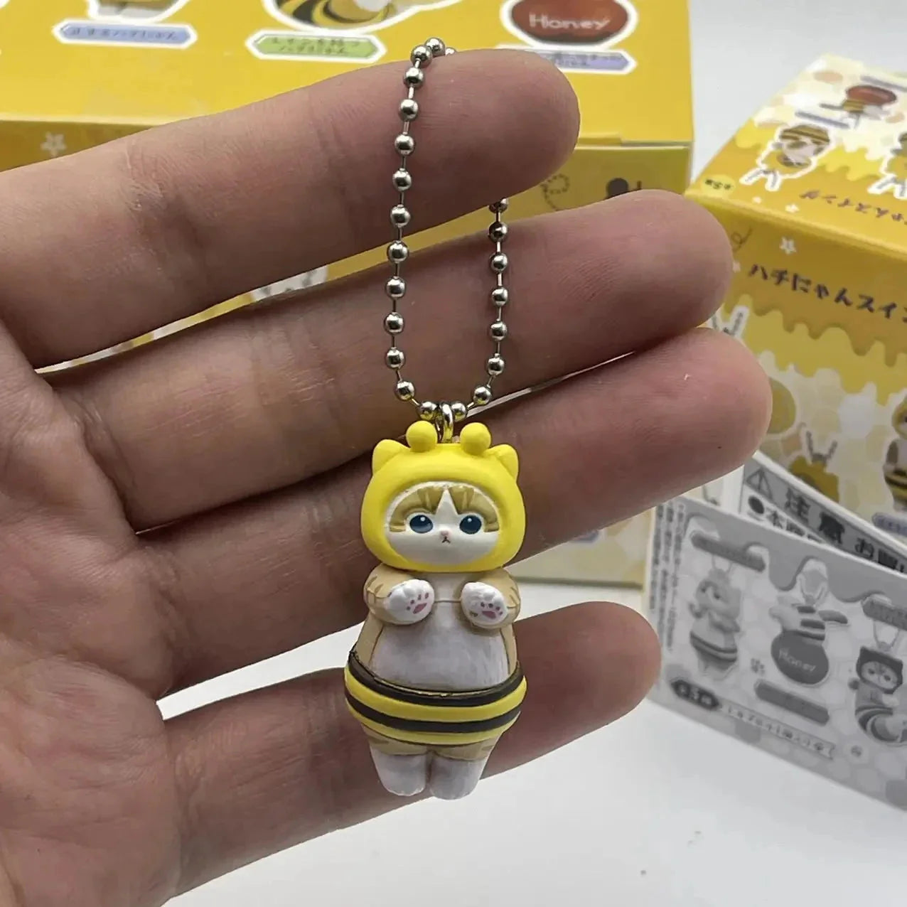 New Mofusand Bee Shaped Blind Box Twisted Egg Bee Cat Anime Figure Ornament Cute Doll Handmade Model Decor Toy Kid Birthday Gift