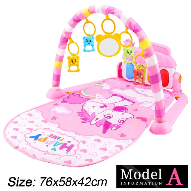 Baby Fitness Play Gym with Music & Piano Mat