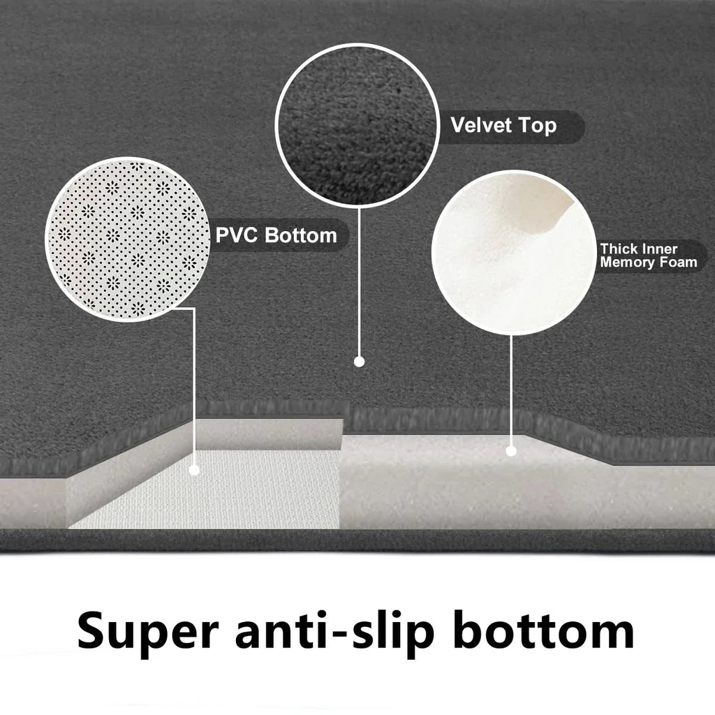 3D Non-Slip Bathroom Mat – Quick-Dry Absorbent Cobblestone Doormat