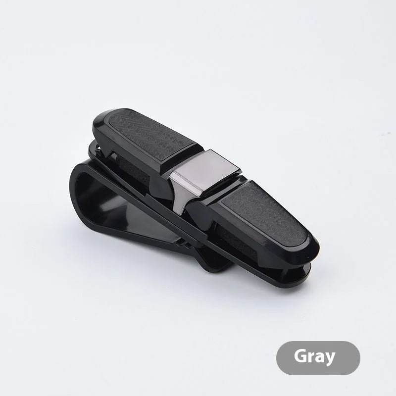 80-degree Rotating Multi-functional Car Eyeglass Storage Clip Bidirectional Automobile Eyeglass Clip Holder for Easy Access