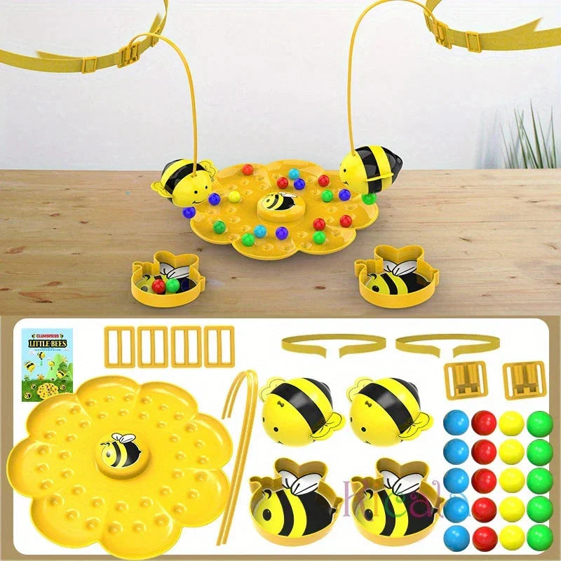 Little Bumblebee Fishing Puzzle Board Game - Interactive Educational Toy for Kids & Family Fun