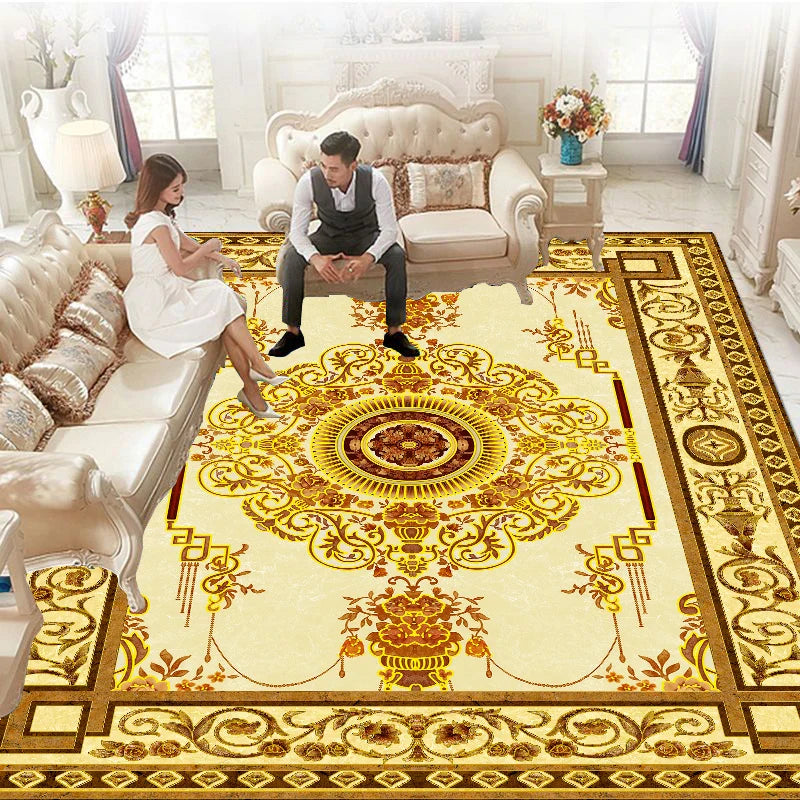 Luxury European Carpets for Living Room, Bedroom 200x300 Home Large Area Rugs Rug Washable