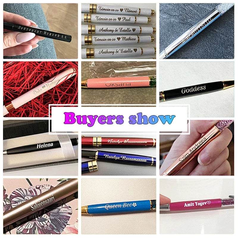 100pcs/lot Hot Sell Metal Ballpoint Pen Support Custom Logo Advertising Wholesale Personalized Pen Advertising Promotional Gift