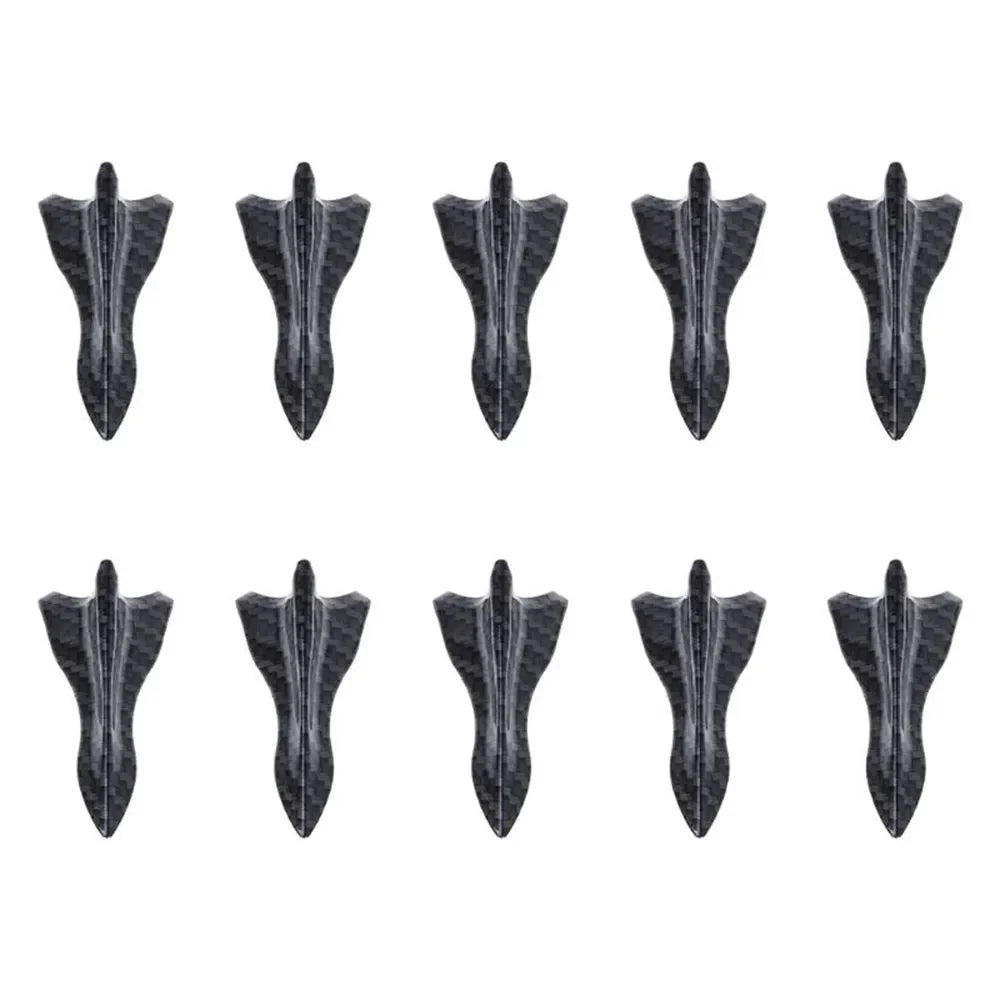 10Pcs Universal PU Rear Roof Shark Fins Spoiler Wing Kit Car Roof Spoiler Bumper Spoiler Shark Fin Diffuser Vortex Generator