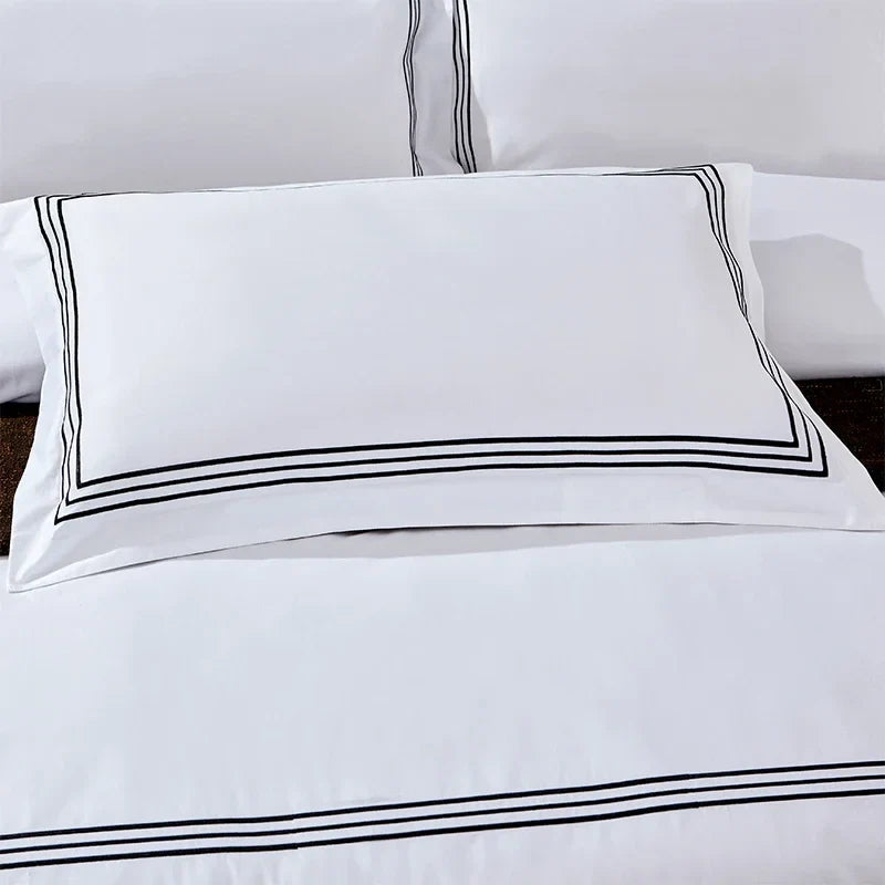 1pc Luxury 100% Egyptian Cotton Embroidery 5 stars Hotel Pillowcases