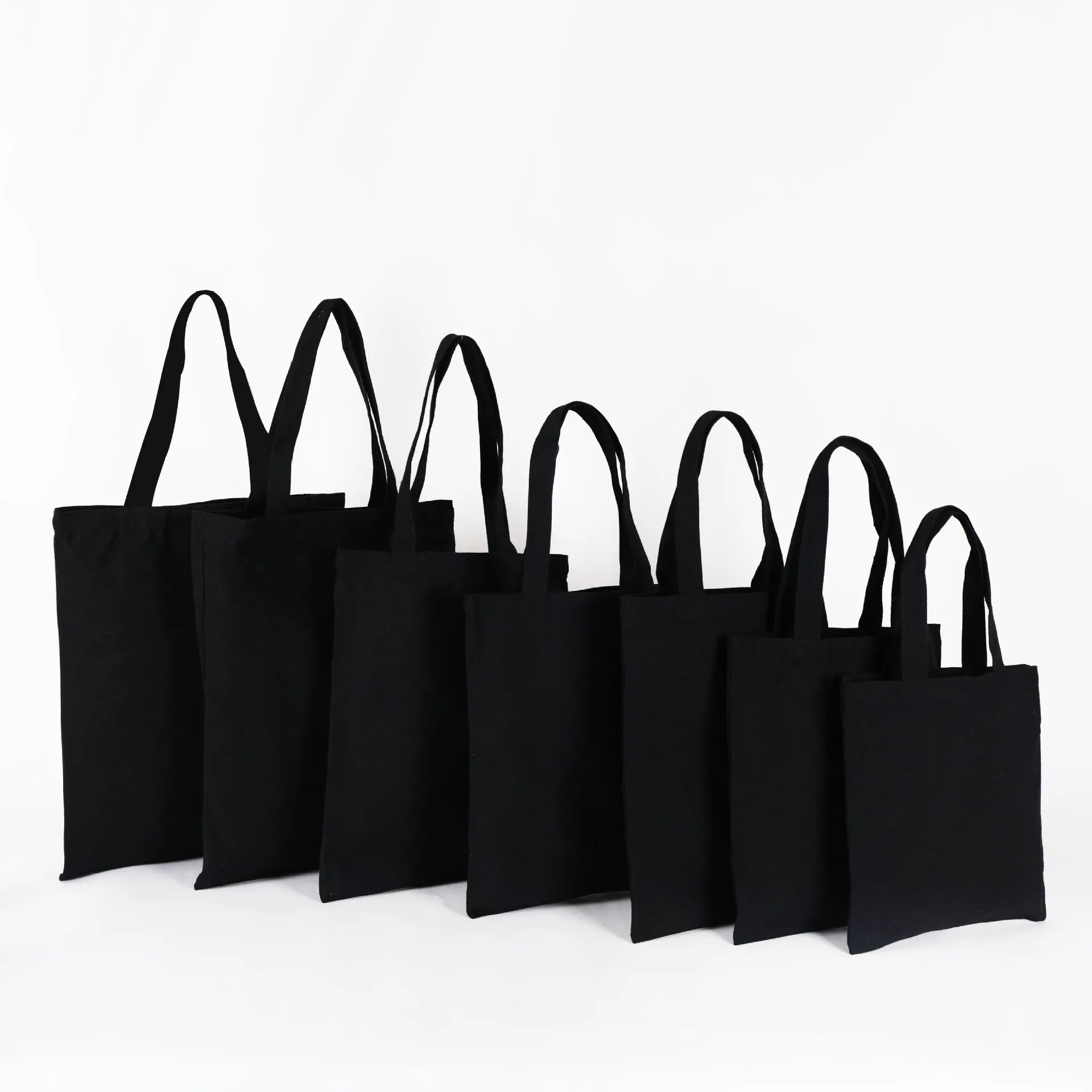 Bulk Wholesale 100pcs/Lot Reusable Cotton Bag Custom Canvas Shopping Tote Bags with Logo