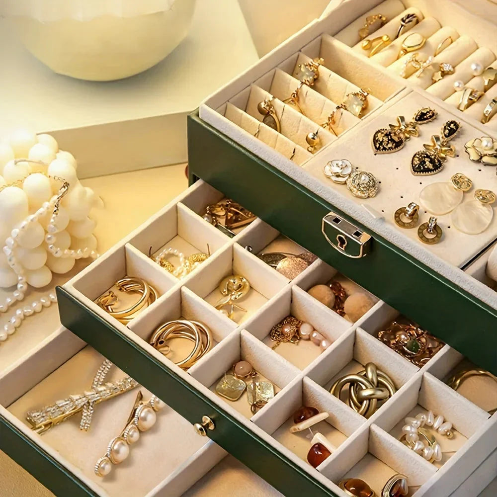 Jewelry Storage Box – Necklace & Earrings Organizer for Gifts