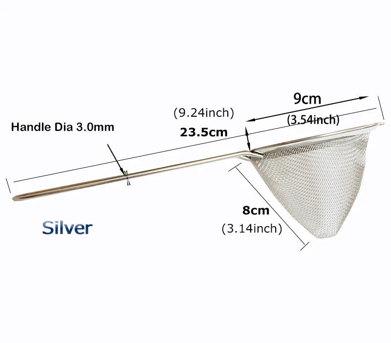 Fine Mesh Cocktail Strainer Conical Bar Strainer, Stainless Steel