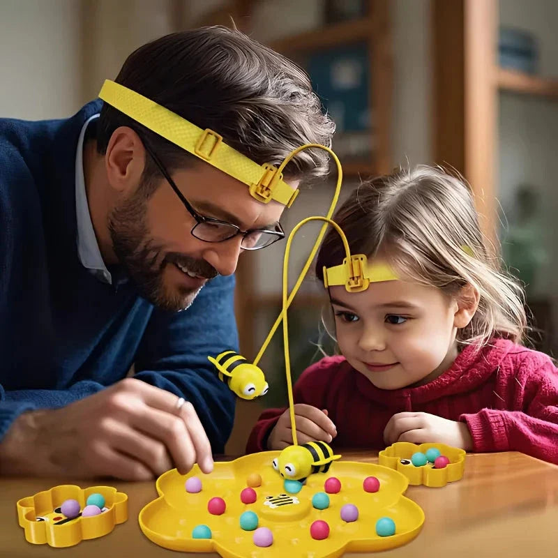 Little Bumblebee Board Game – Educational Puzzle & Fishing Toy for Kids