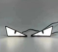 2pcs LED Devil's Eye License Plate Light - Universal Headlight Decoration for Cars & Motorcycles