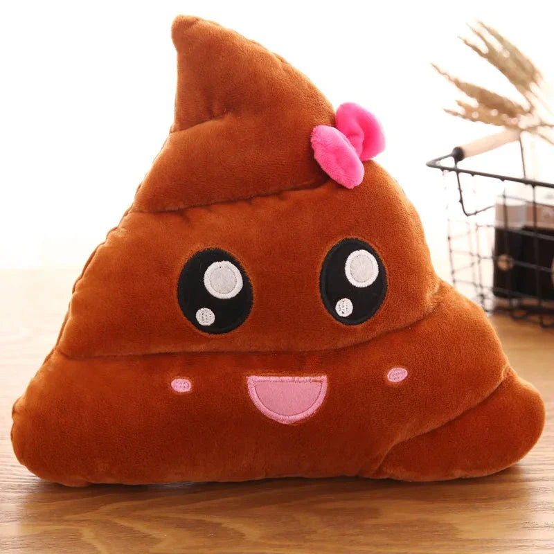 Cartoon Poop Plush Toy – Funny Quirky Cushion for Kids