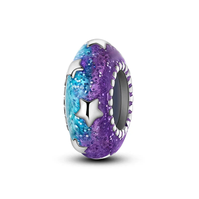 100% 925 Sterling Silver Rainbow Zircon Butterfly Dragon Silicone Stopper Charms - Colorful Beads for DIY Bracelets, Customizable Jewelry for All Occasions