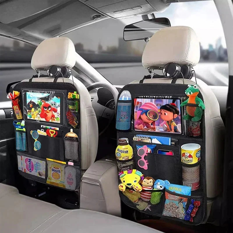 Car Seat Organizer with Tablet Holder – Backseat Storage Bag