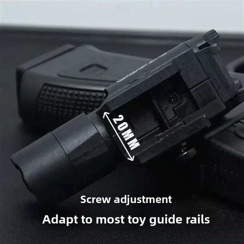 X400U Two-in-one High-intensity Flashlight  : Fits 20mm Rail, Toy Airsoft Guns, Hunting, CS Matches & Wargames emit a red glow
