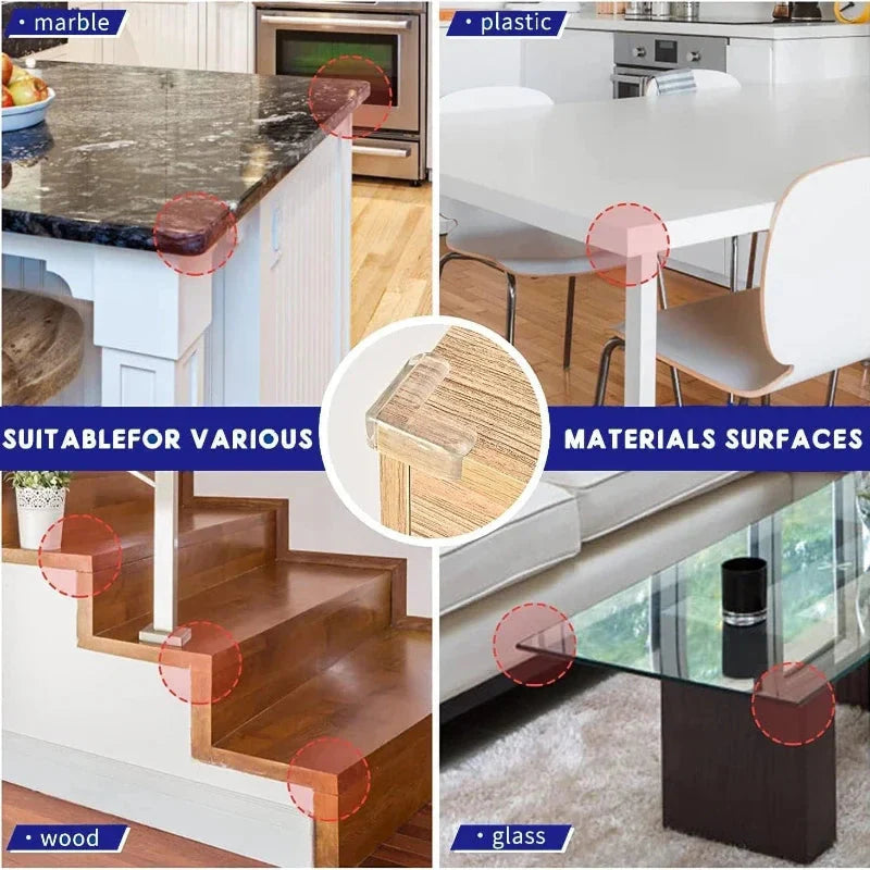 Clear Table Corner Protectors for Baby Furniture Safety Edge Guards