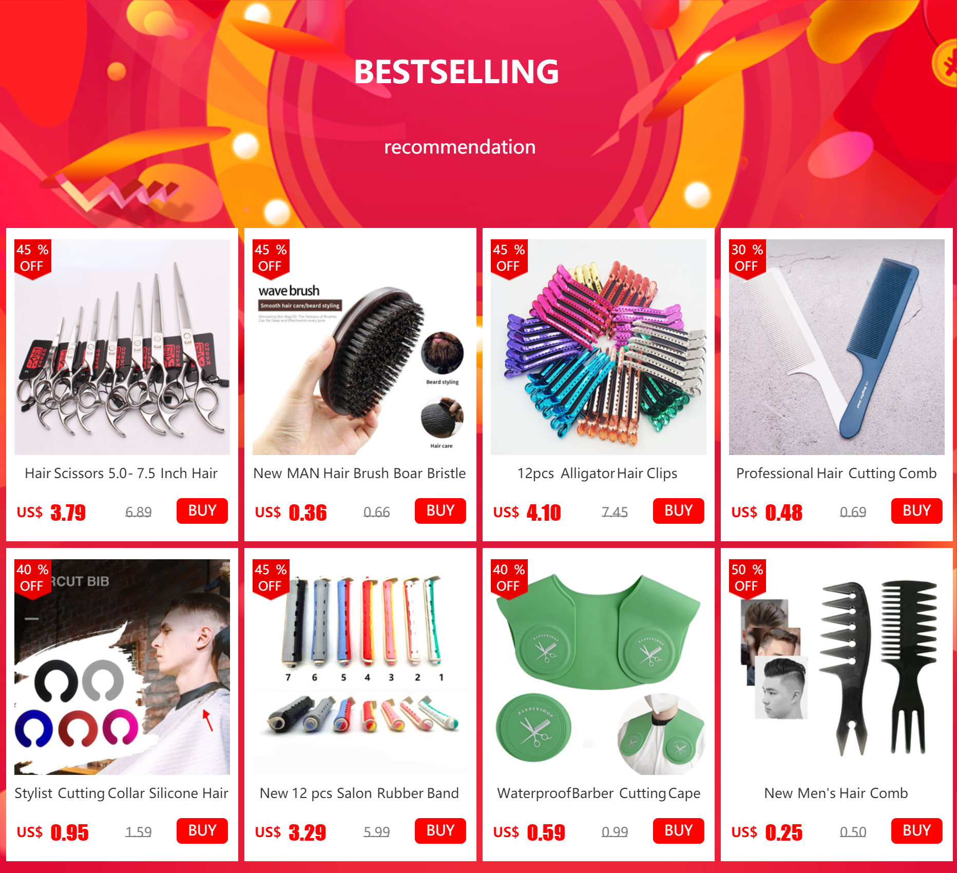 10pcs Heatless Hair Soft Curling Rollers